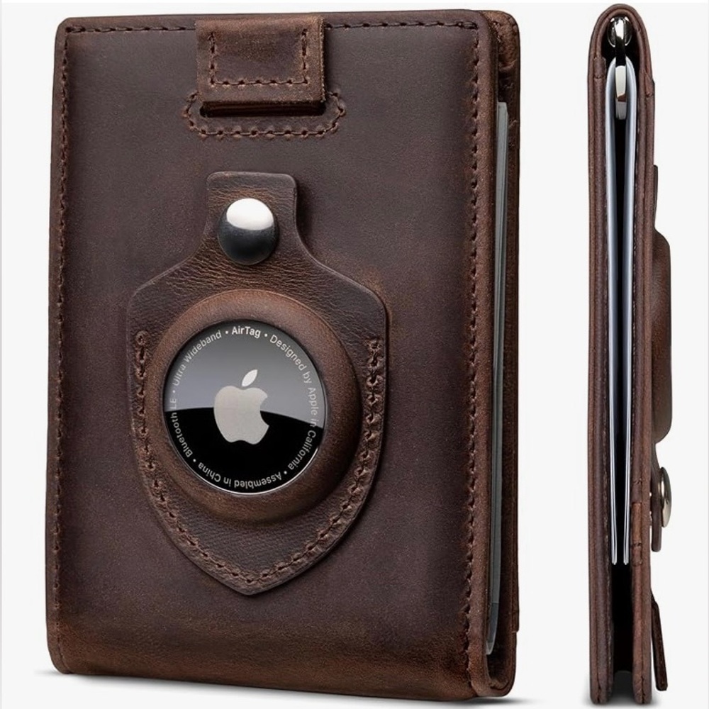 AirTag leather wallet